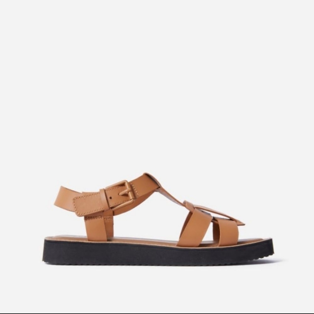 Everlane Tan Leather Sandals